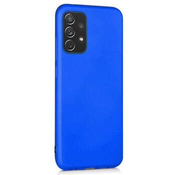 Microsonic Samsung Galaxy A52 Kılıf Matte Silicone Mavi