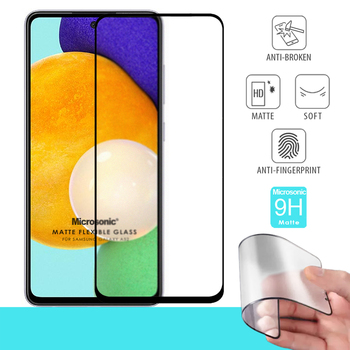 Microsonic Samsung Galaxy A52 Matte Flexible Ekran Koruyucu Siyah