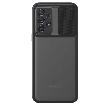 Microsonic Samsung Galaxy A52 Kılıf Slide Camera Lens Protection Siyah