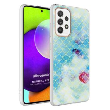 Microsonic Samsung Galaxy A52s Natural Feel Desenli Kılıf Fish Scale