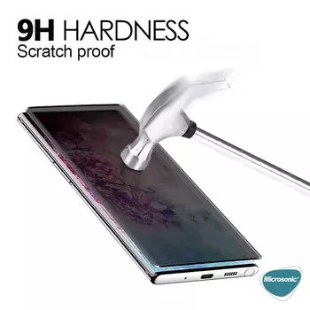 Microsonic Samsung Galaxy A53 5G Invisible Privacy Kavisli Ekran Koruyucu Siyah