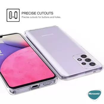 Microsonic Samsung Galaxy A53 5G Kılıf Komple Gövde Koruyucu Şeffaf