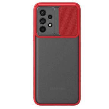 Microsonic Samsung Galaxy A53 5G Kılıf Slide Camera Lens Protection Kırmızı