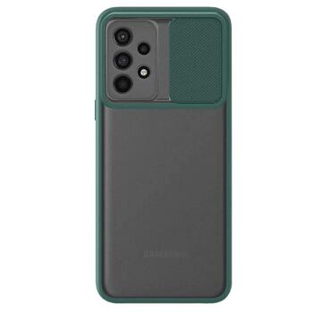 Microsonic Samsung Galaxy A53 5G Kılıf Slide Camera Lens Protection Koyu Yeşil