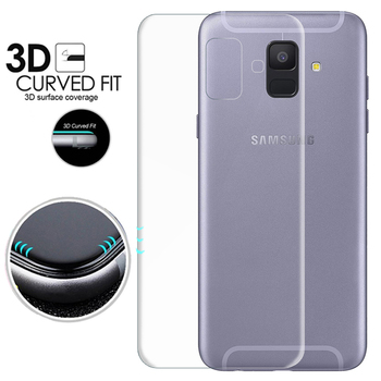 Microsonic Samsung Galaxy A6 2018 Kavisli Ekran Koruyucu Film Seti - Ön ve Arka