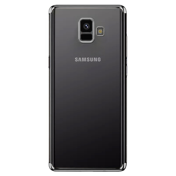 Microsonic Samsung Galaxy A6 2018 Kılıf Skyfall Transparent Clear Gümüş