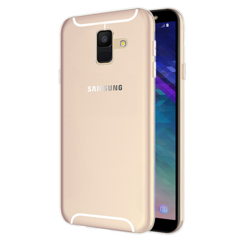 Microsonic Samsung Galaxy A6 2018 Kılıf Transparent Soft Beyaz