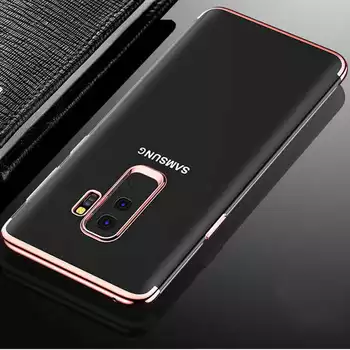 Microsonic Samsung Galaxy A6 Plus 2018 Kılıf Skyfall Transparent Clear Rose Gold