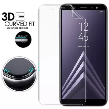 Microsonic Samsung Galaxy A6 Plus 2018 Ön + Arka Kavisler Dahil Tam Ekran Kaplayıcı Film