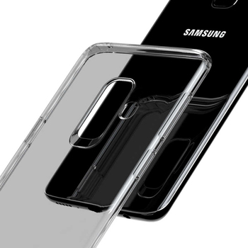 Microsonic Samsung Galaxy A6 Plus 2018 Kılıf Transparent Soft Siyah