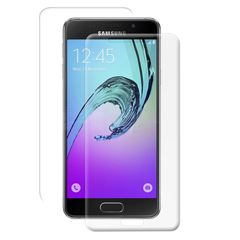 Microsonic Samsung Galaxy A7 2016 Kavisli Ekran Koruyucu Film Seti - Ön ve Arka