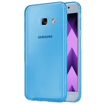 Microsonic Samsung Galaxy A7 2017 Kılıf Transparent Soft Mavi