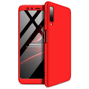 Microsonic Samsung Galaxy A7 2018 Kılıf Double Dip 360 Protective AYS Kırmızı Microsonic Samsung Galaxy A7 2018 Kılıf Double Dip 360 Protective AYS Kırmızı