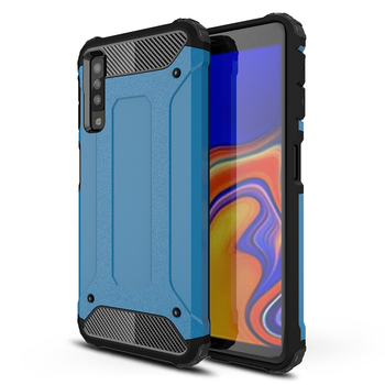 Microsonic Samsung Galaxy A7 2018 Kılıf Rugged Armor Mavi