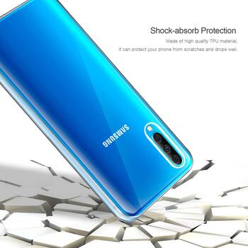 Microsonic Samsung Galaxy A70 Kılıf Komple Gövde Koruyucu Silikon Şeffaf