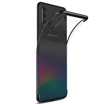 Microsonic Samsung Galaxy A70 Kılıf Skyfall Transparent Clear Siyah
