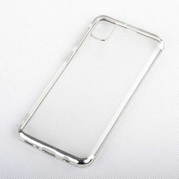 Microsonic Samsung Galaxy A71 Kılıf Skyfall Transparent Clear Gümüş