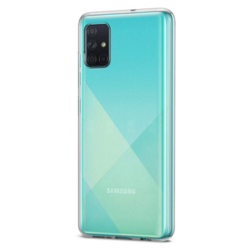 Microsonic Samsung Galaxy A71 Kılıf Transparent Soft Beyaz