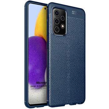 Microsonic Samsung Galaxy A72 Kılıf Deri Dokulu Silikon Lacivert Microsonic Samsung Galaxy A72 Kılıf Deri Dokulu Silikon Lacivert
