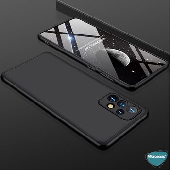 Microsonic Samsung Galaxy A73 5G Kılıf Double Dip 360 Protective AYS Siyah