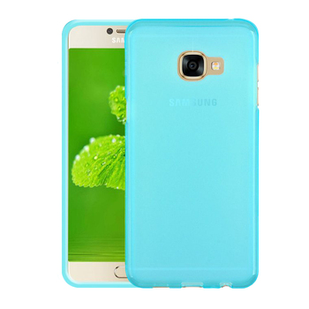 Microsonic Samsung Galaxy A8 2016 Kılıf Transparent Soft Mavi