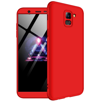 Microsonic Samsung Galaxy A8 2018 Kılıf Double Dip 360 Protective AYS Kırmızı Microsonic Samsung Galaxy A8 2018 Kılıf Double Dip 360 Protective AYS Kırmızı