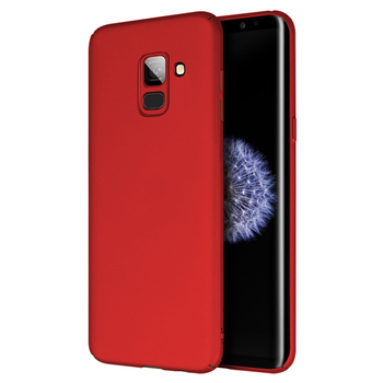 Microsonic Samsung Galaxy A8 2018 Kılıf Premium Slim Kırmızı Microsonic Samsung Galaxy A8 2018 Kılıf Premium Slim Kırmızı