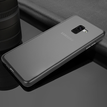 Microsonic Samsung Galaxy A8 2018 Kılıf Transparent Soft Siyah