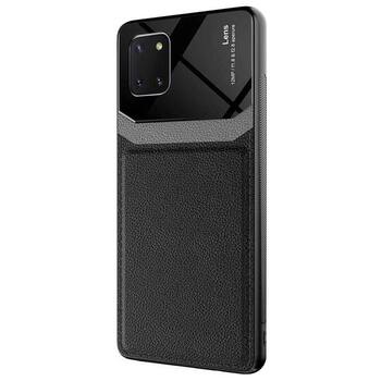 Microsonic Samsung Galaxy A81 Kılıf Uniq Leather Siyah