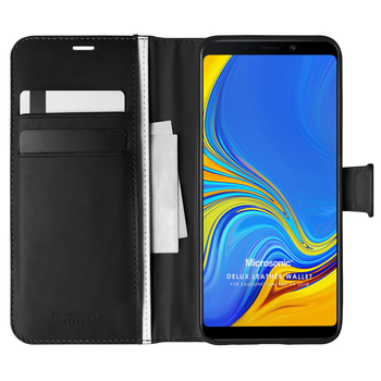 Microsonic Samsung Galaxy A9 2018 Kılıf Delux Leather Wallet Siyah Microsonic Samsung Galaxy A9 2018 Kılıf Delux Leather Wallet Siyah
