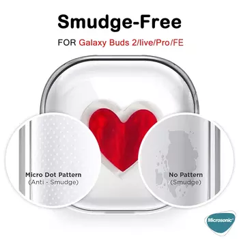 Microsonic Samsung Galaxy Buds 2 Pro Kılıf Heartfelt Transparency Şeffaf