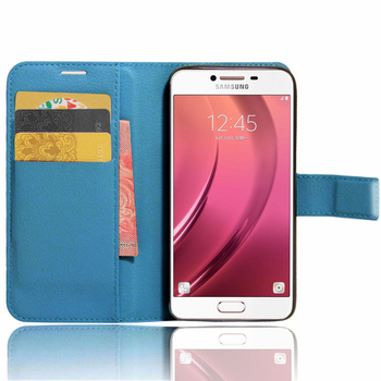 Microsonic Samsung Galaxy C5 Cüzdanlı Deri Kılıf Mavi Microsonic Samsung Galaxy C5 Cüzdanlı Deri Kılıf Mavi
