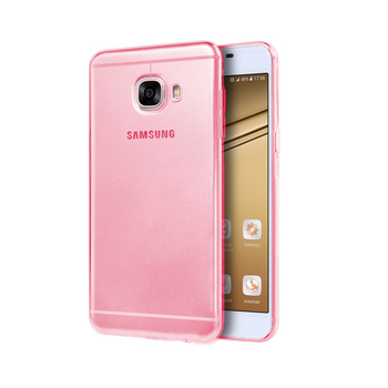 Microsonic Samsung Galaxy C5 Kılıf Transparent Soft Pembe