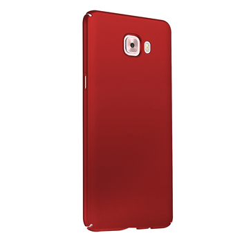 Microsonic Samsung Galaxy C7 Pro Kılıf Premium Slim Kırmızı