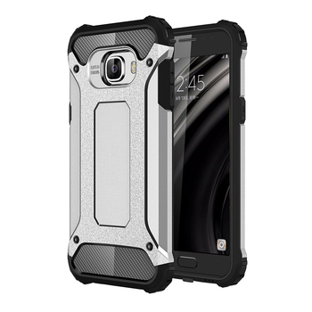 Microsonic Samsung Galaxy C7 Kılıf Rugged Armor Gümüş Microsonic Samsung Galaxy C7 Kılıf Rugged Armor Gümüş