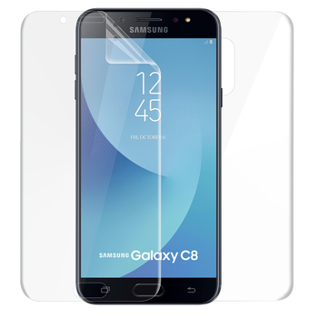 Microsonic Samsung Galaxy C8 Ekran Koruyucu Film Seti - Ön ve Arka