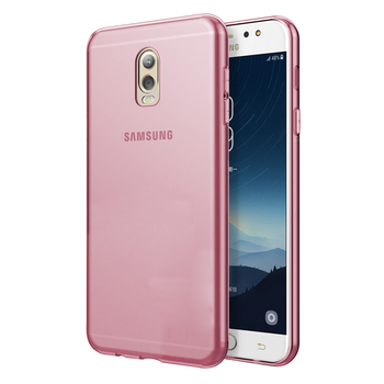 Microsonic Samsung Galaxy C8 Kılıf Transparent Soft Pembe