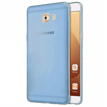 Microsonic Samsung Galaxy C9 Pro Kılıf Transparent Soft Mavi Microsonic Samsung Galaxy C9 Pro Kılıf Transparent Soft Mavi