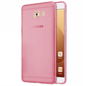 Microsonic Samsung Galaxy C9 Pro Kılıf Transparent Soft Pembe Microsonic Samsung Galaxy C9 Pro Kılıf Transparent Soft Pembe