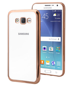 Microsonic Samsung Galaxy Grand Prime Kılıf Skyfall Transparent Clear Gold