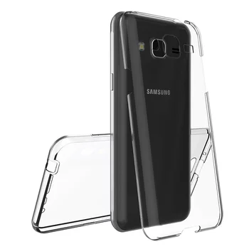 Microsonic Samsung Galaxy Grand Prime Plus Kılıf 6 tarafı tam full koruma 360 Clear Soft Şeffaf