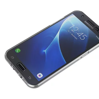 Microsonic Samsung Galaxy Grand Prime Plus Kılıf 6 tarafı tam full koruma 360 Clear Soft Şeffaf