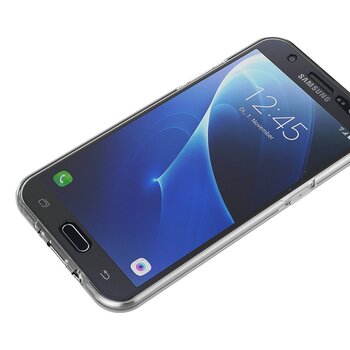 Microsonic Samsung Galaxy J2 Prime Kılıf Komple Gövde Koruyucu Silikon Şeffaf