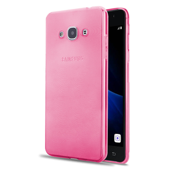 Microsonic Samsung Galaxy J3 2017 Kılıf Transparent Soft Pembe
