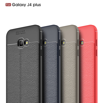 Microsonic Samsung Galaxy J4 Core Kılıf Deri Dokulu Silikon Kırmızı