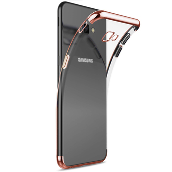 Microsonic Samsung Galaxy J4 Core Kılıf Skyfall Transparent Clear Rose Gold