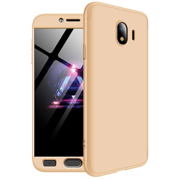 Microsonic Samsung Galaxy J4 Kılıf Double Dip 360 Protective AYS Gold Microsonic Samsung Galaxy J4 Kılıf Double Dip 360 Protective AYS Gold