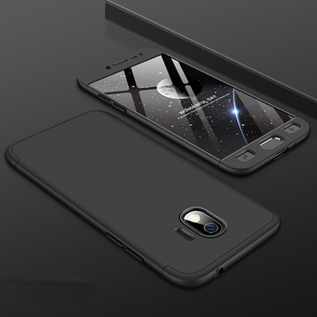 Microsonic Samsung Galaxy J4 Kılıf Double Dip 360 Protective AYS Siyah
