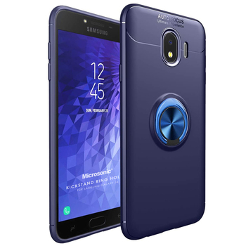 Microsonic Samsung Galaxy J4 Kılıf Kickstand Ring Holder Lacivert Microsonic Samsung Galaxy J4 Kılıf Kickstand Ring Holder Lacivert