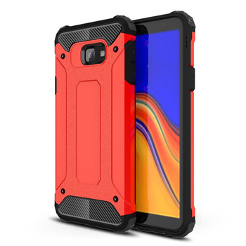 Microsonic Samsung Galaxy J4 Plus Kılıf Rugged Armor Kırmızı Microsonic Samsung Galaxy J4 Plus Kılıf Rugged Armor Kırmızı